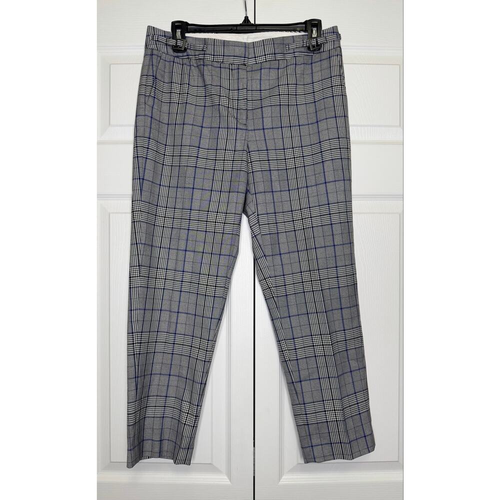 - HALOGEN Women’s Plaid Pants Straight Leg Soft Non Stretch Fabric US 6 Petite